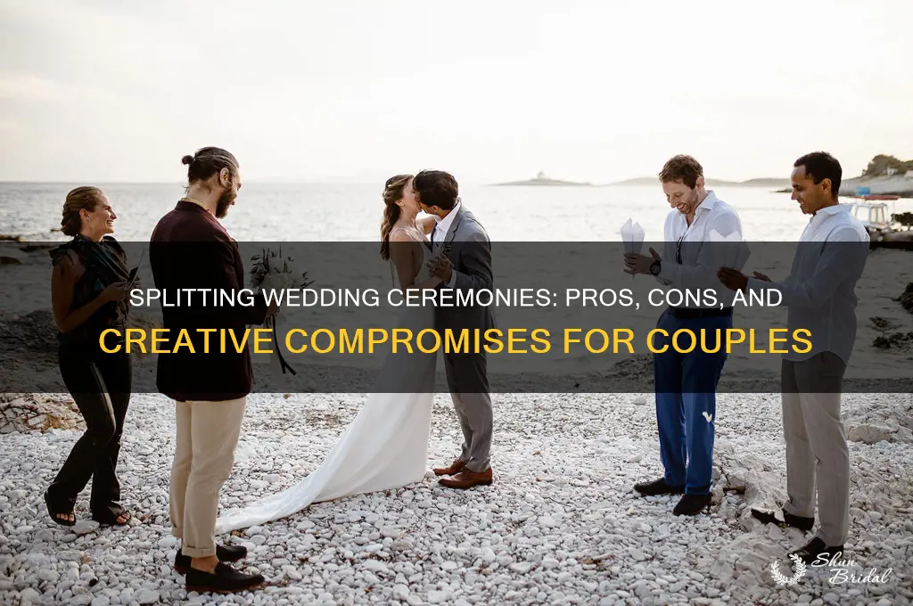 should a wedding ceremony be split