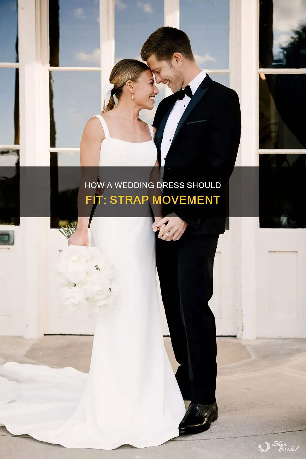 should a wedding dress move at the straps