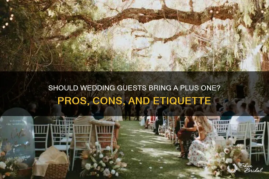 should a wedding party plus one come to the wedding