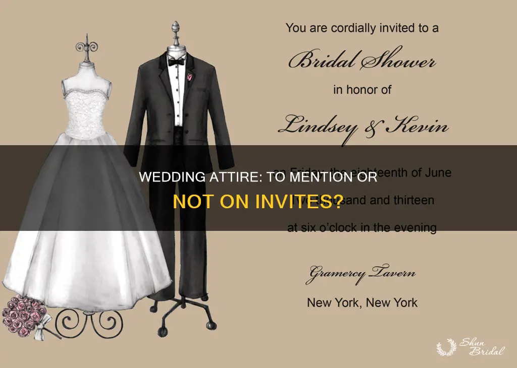 should attire be mentioned on wedding invitations