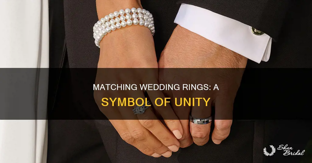 should bride and groom wedding rings match