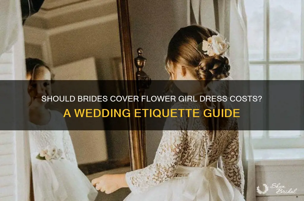 should bride pay for flower girl dress