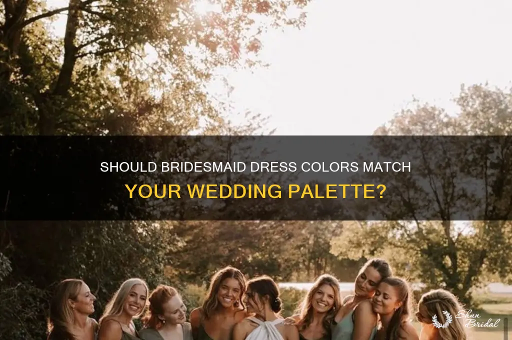 should bridesmaid colors match wedding colors