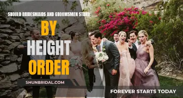 Arranging Wedding Parties: Height Order for Bridesmaids and Groomsmen?