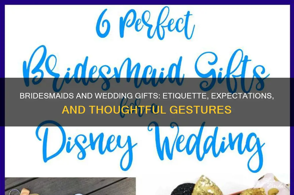 should bridesmaids buy a wedding gift