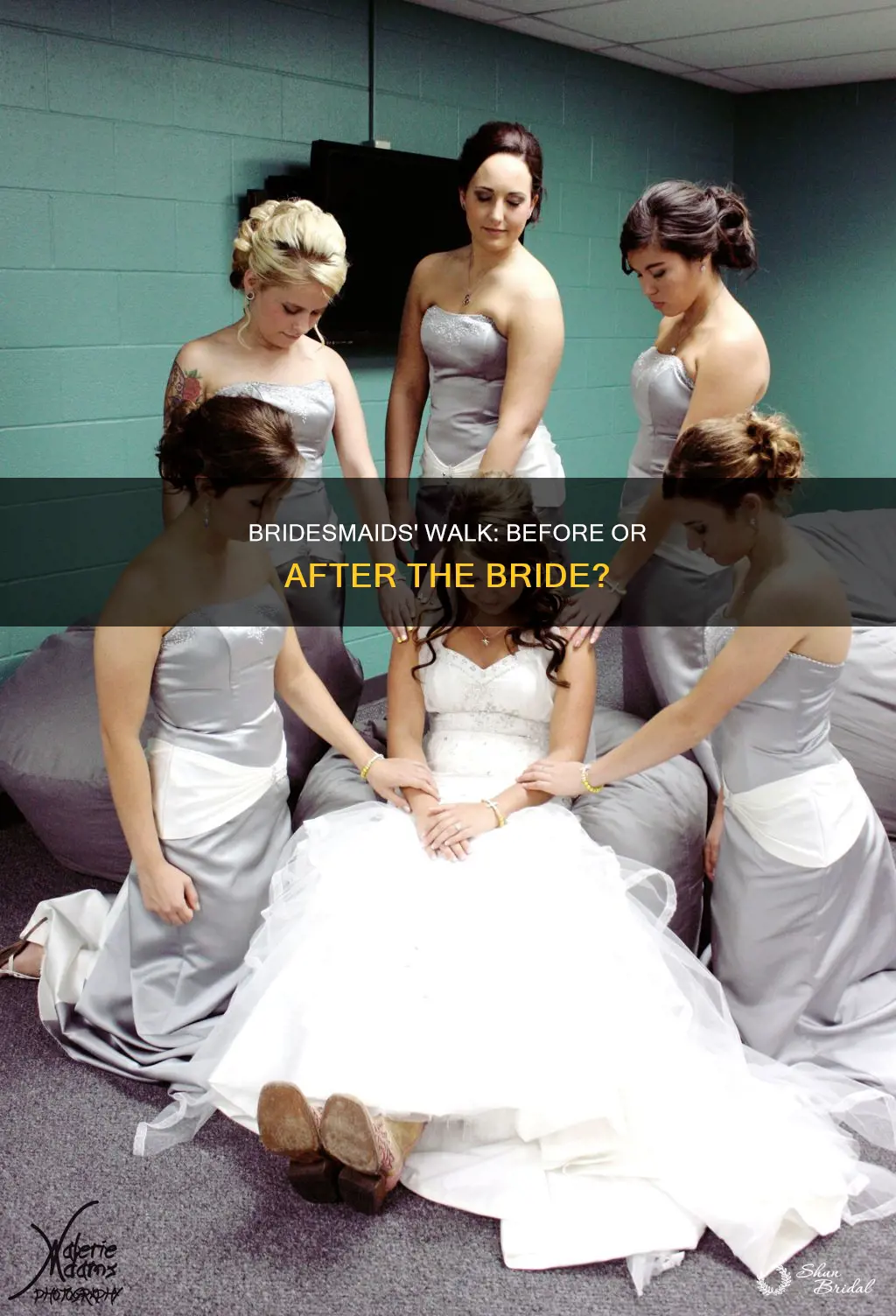 should bridesmaids walk before bride