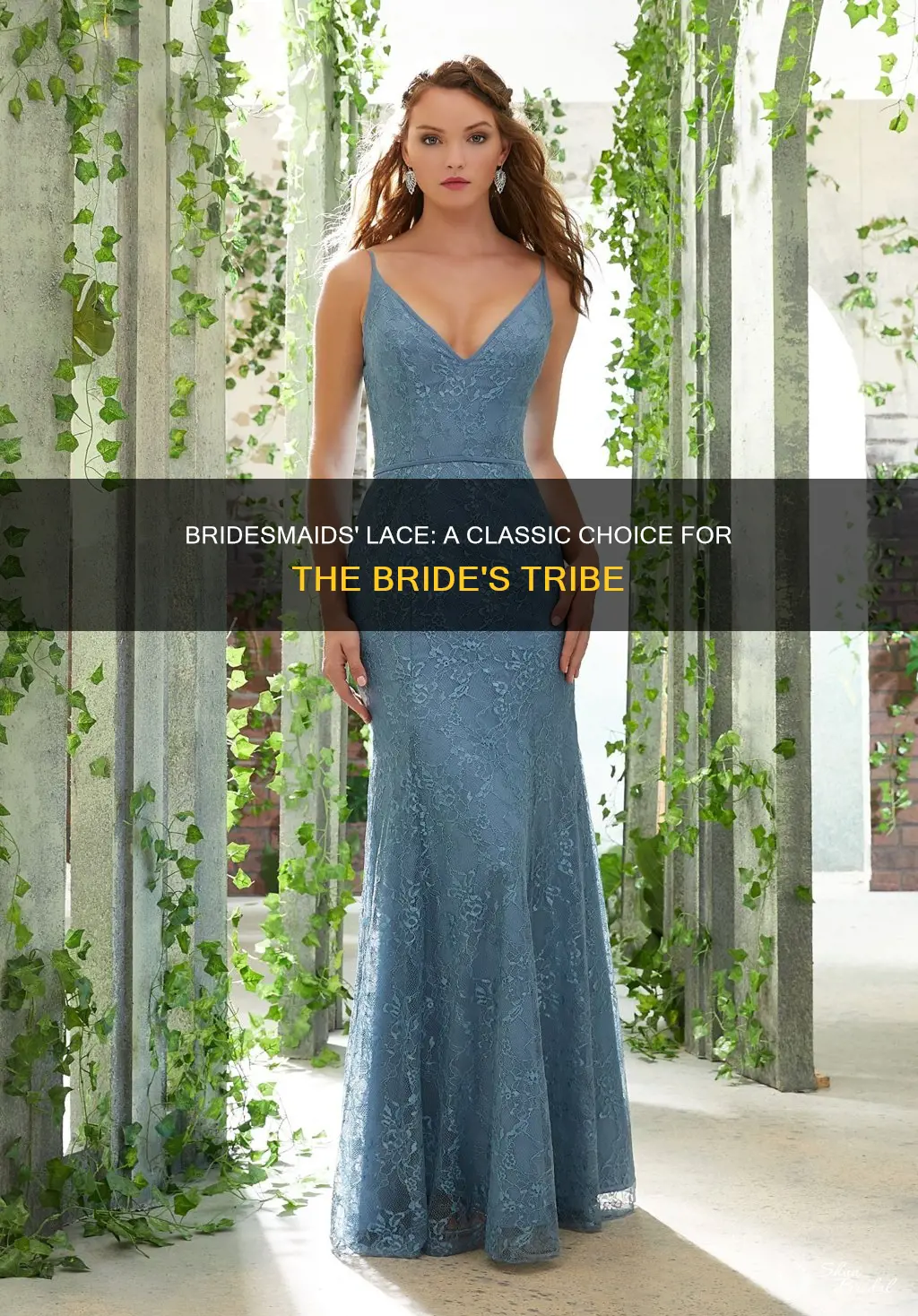 should bridesmaids wear lace if bride