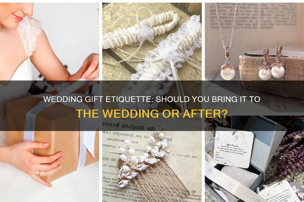 should bring gift to wedding or after