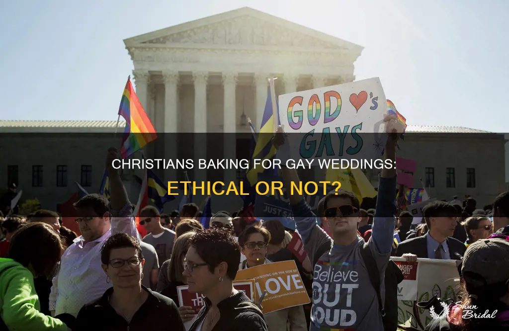 should christians bake cakes for gay weddings