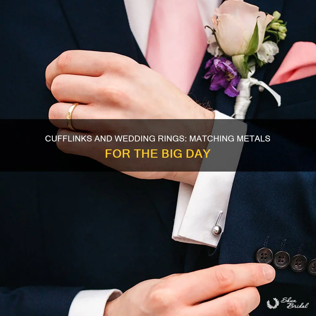 should cufflinks match wedding ring