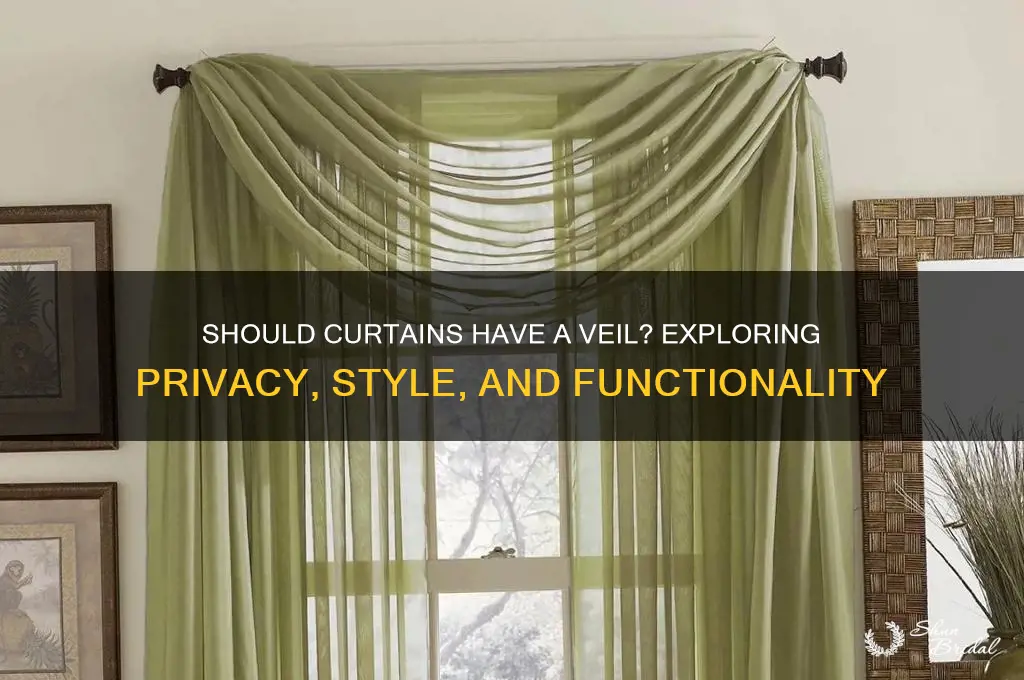 should curtains have a veil