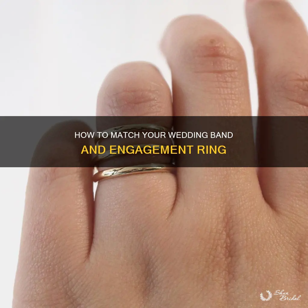should engagement ring and wedding band be the same width