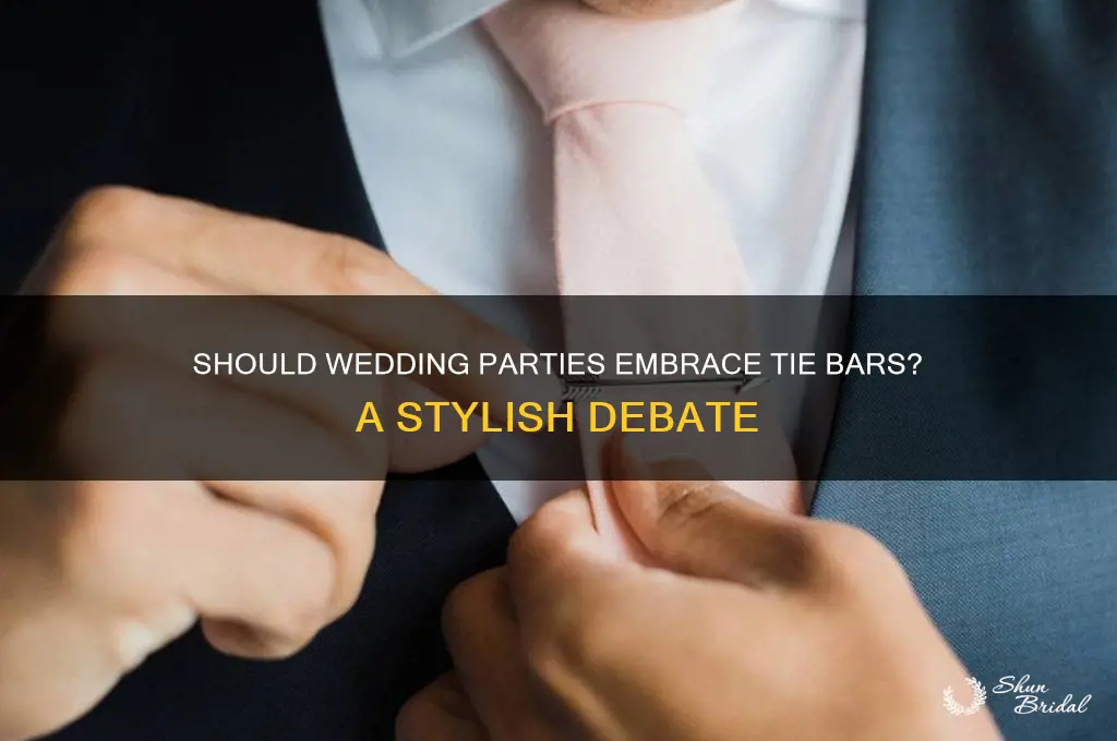 should everyone in wedding party use tie bar