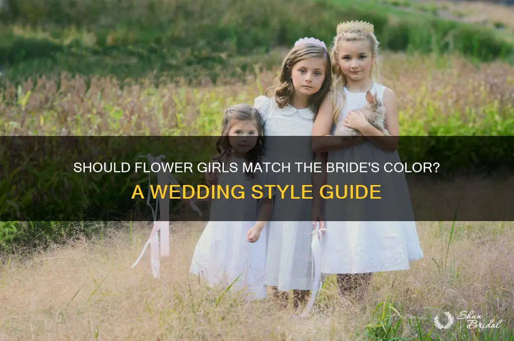 should flower girl wear same color as bride