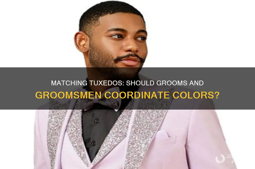 should groom and groomsmen where same color tux