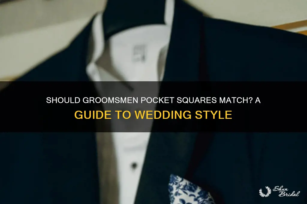 should groomsmen pocket squares match