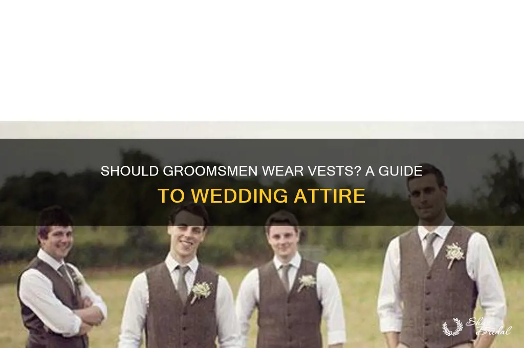 should groomsmen wear vest
