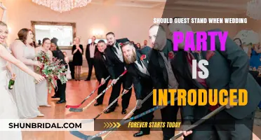 Should Guests Stand for Wedding Party Introductions? Etiquette Explained