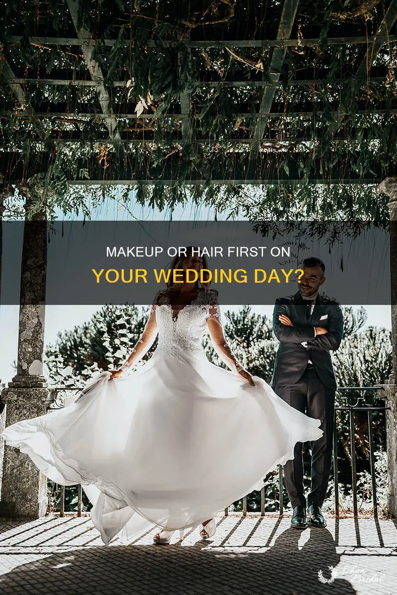 should hair or makeup be done first for wedding