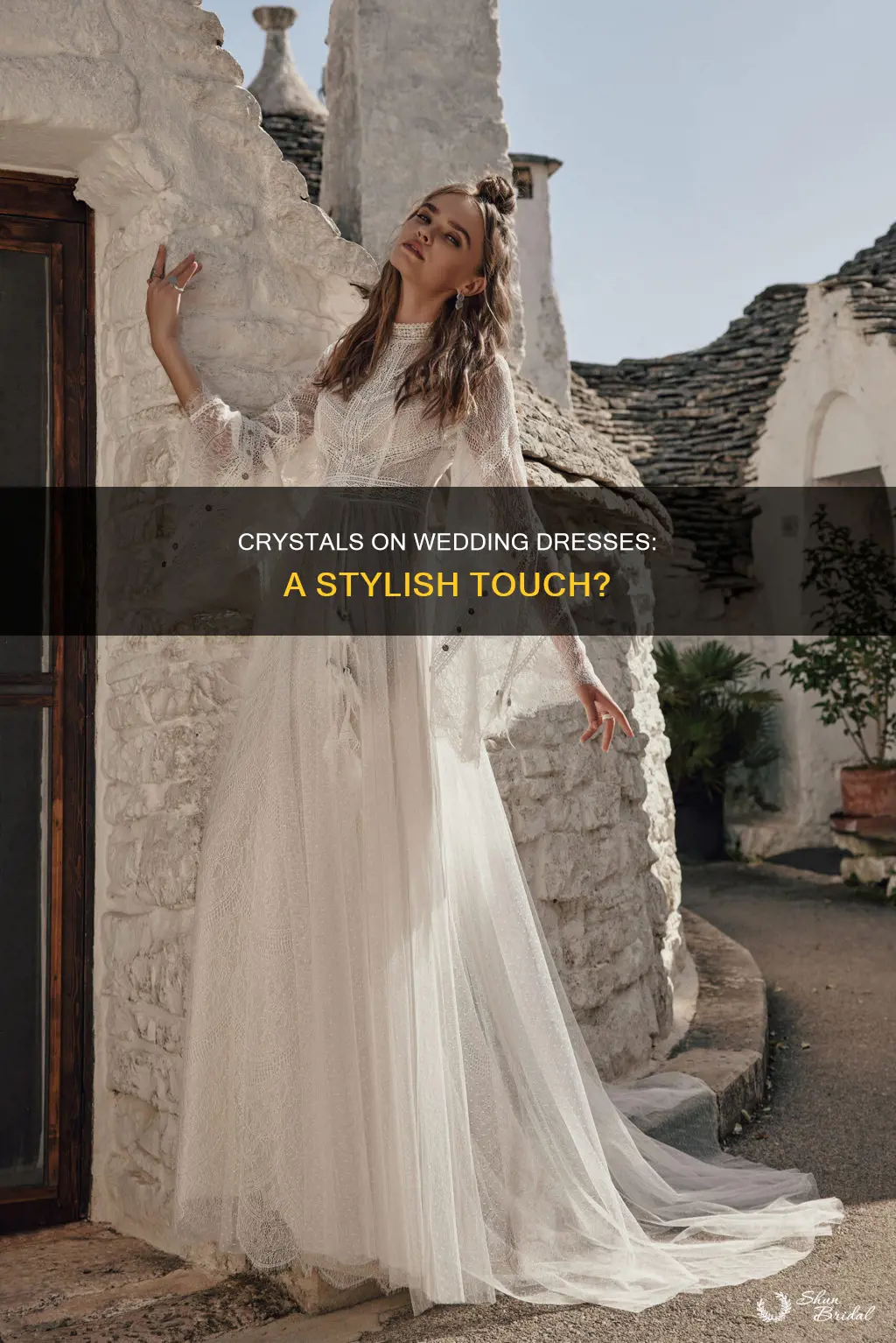 should I add crystals to wedding dress