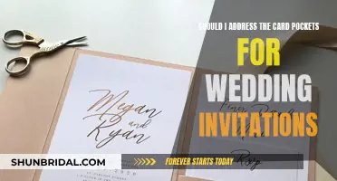 Wedding Invitation Card Pockets: To Address or Not?