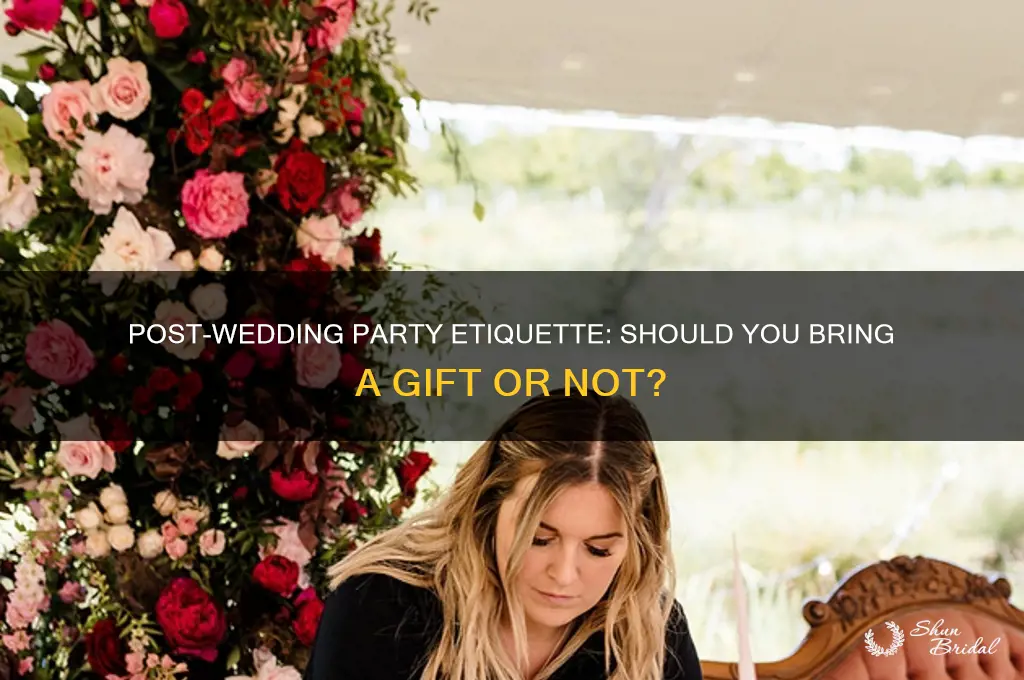 should i bring a gift to a post wedding party