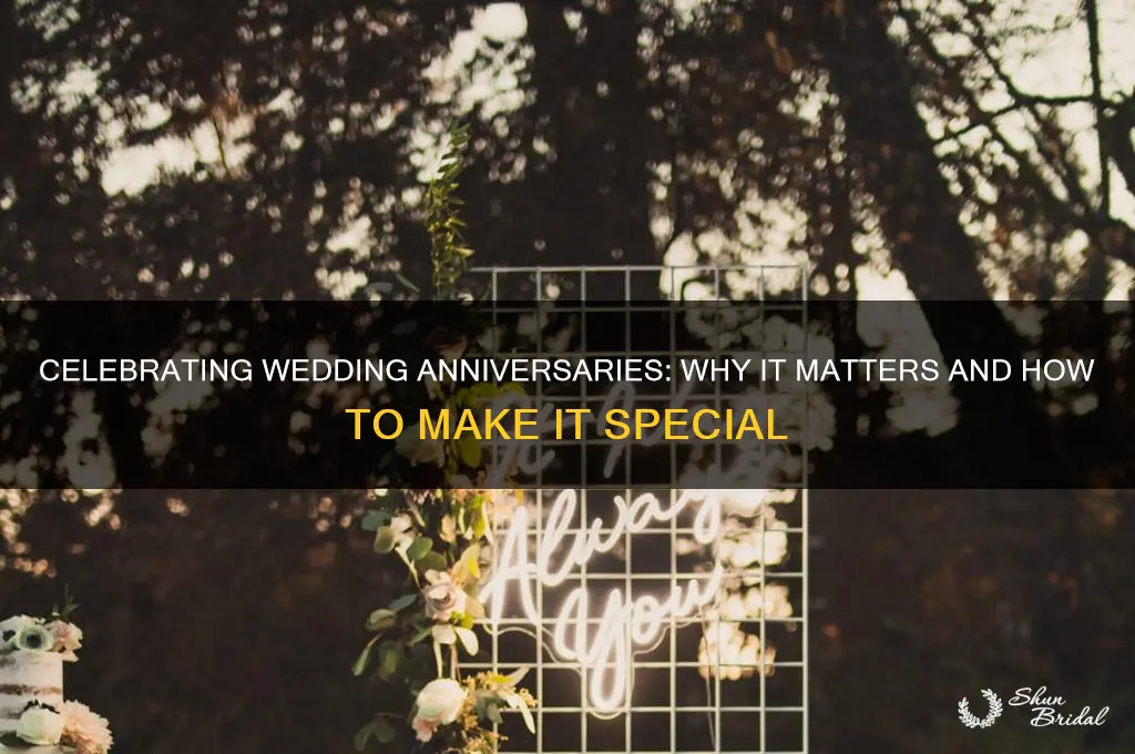 should I celebrate my wedding anniversary