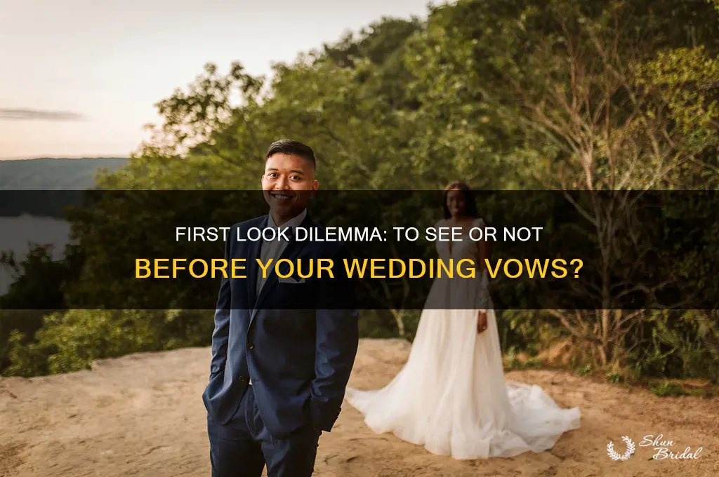 should I do a first look on my wedding day