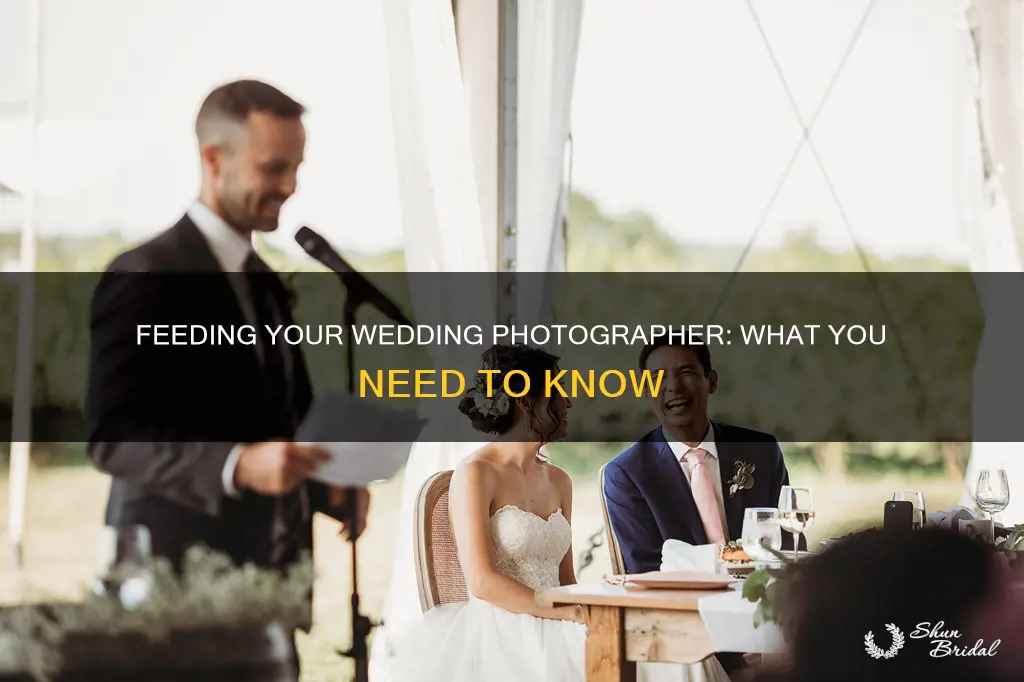 should I feed my wedding photographer