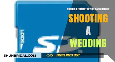 Should You Format Your SD Card Before Shooting a Wedding?