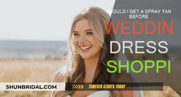 Spray Tan Before Wedding Dress Shopping: A Good Idea?
