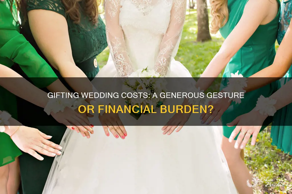 should i gift the wedding costs