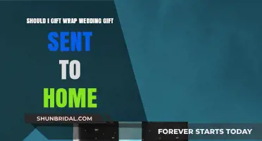 Should You Gift Wrap Wedding Gifts Sent to the Couple's Home?