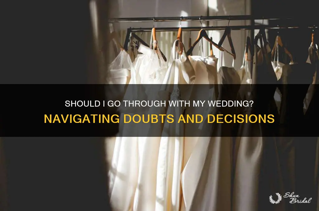 should I go through with my wedding