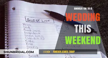Should You Attend the Wedding This Weekend? Pros, Cons, and Tips