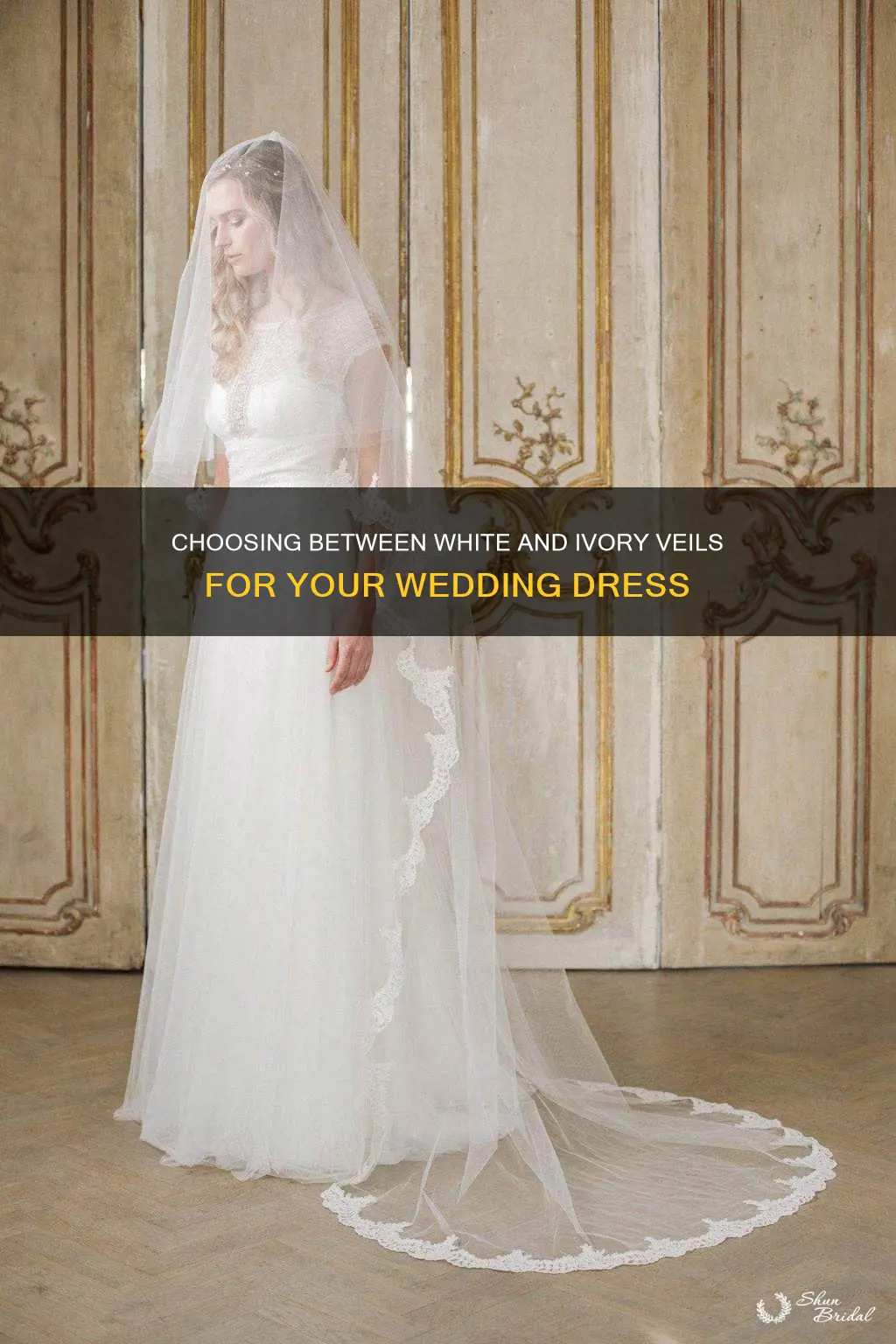 should I go white or ivory veil for wedding dress