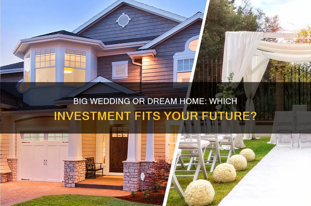 should I have a big wedding or buy a house