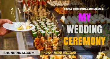 Wedding Ceremony Essentials: Drinks and Snacks – Yay or Nay?