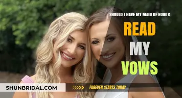 Maid of Honor Reading Vows: A Unique Wedding Tradition?
