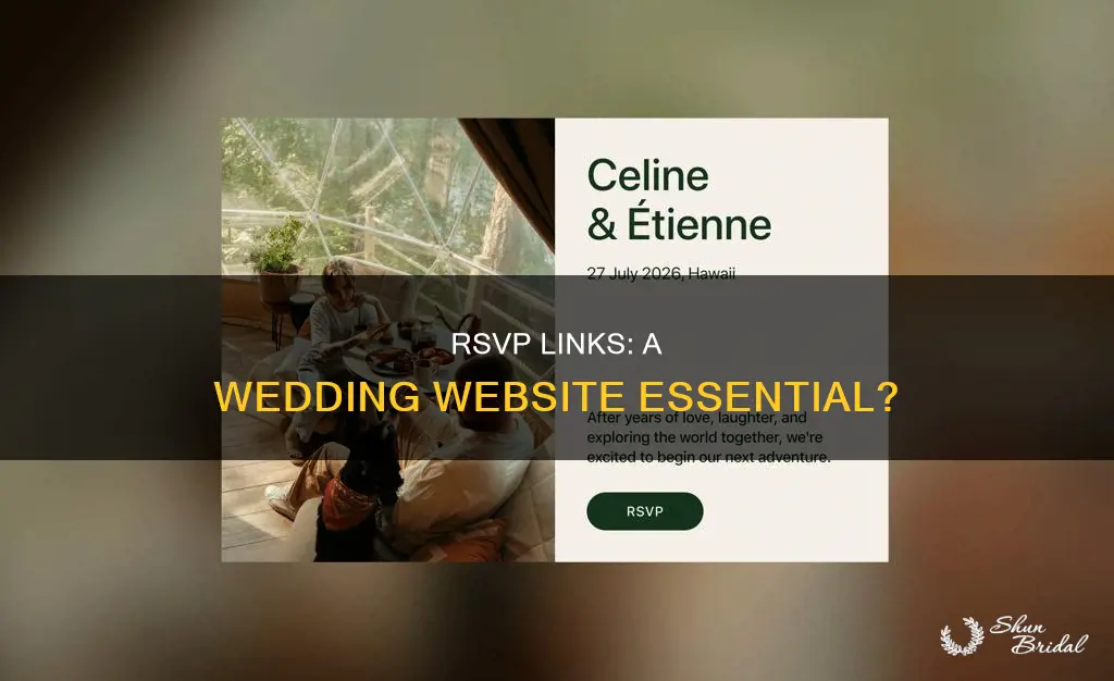 should I include an rsvp link in my wedding website