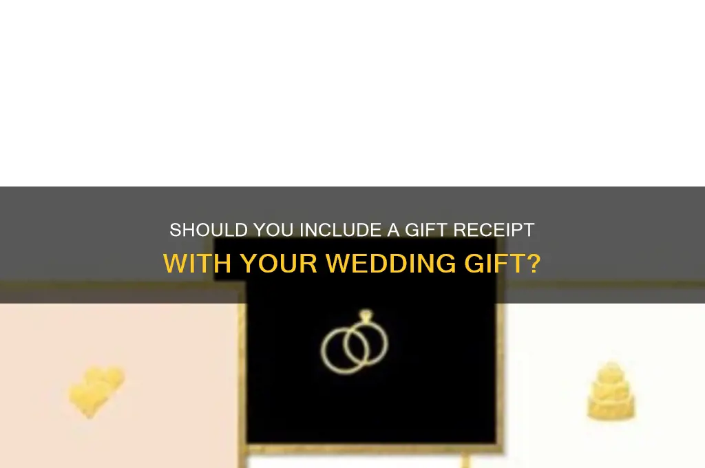 should i include gift receipt with wedding gift