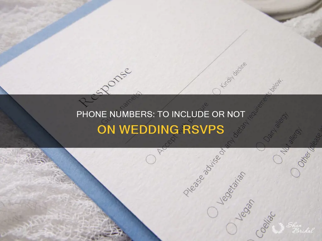 should I include phone number on rsvp wedding