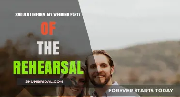 Should You Inform Your Wedding Party of the Rehearsal?