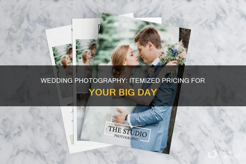 should I itemize a price list for wedding photography