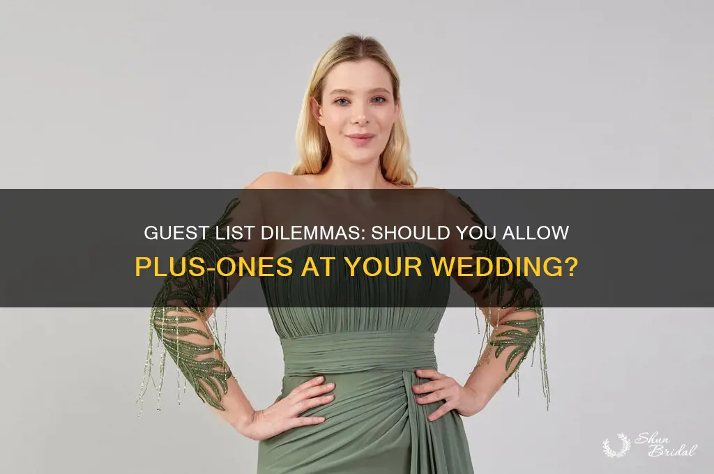 should I let my guests bring people to wedding