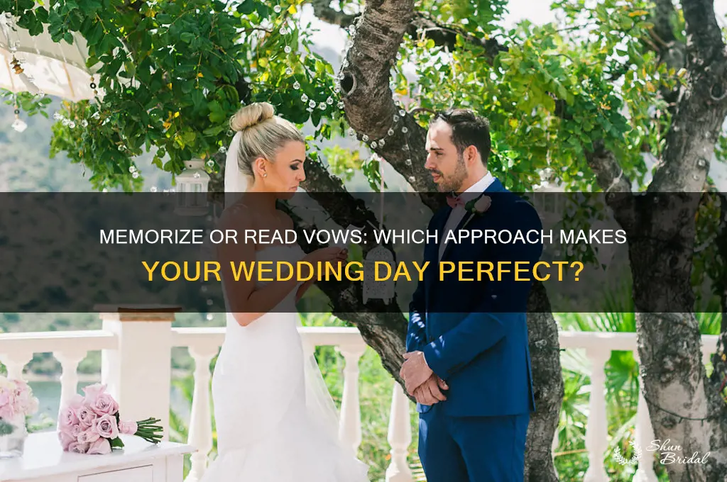 should i memorize or read my vows