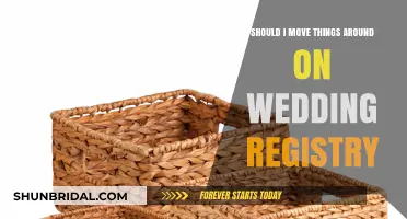 Rearranging Your Wedding Registry: Is It a Good Idea?