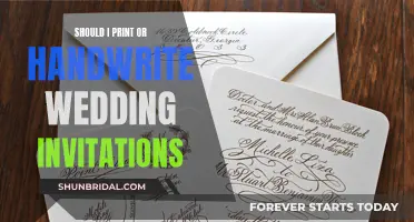 The Personal Touch: Handwritten vs. Printed Wedding Invitations