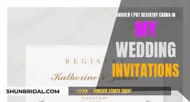 Wedding Invitation Etiquette: Registry Cards, Yes or No?