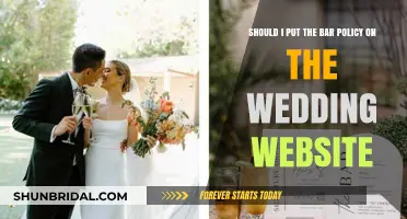 Bar Policies: To Post or Not on Wedding Websites?